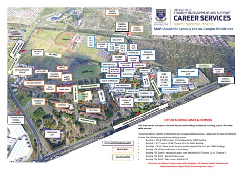 uwc campus map|University of the Western Cape UWC Campus Map .